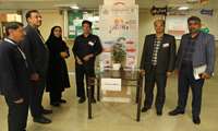 برگزاری مراسم روز جهانی بهداشت دست در بیمارستان ایت الله علیمرادیان نهاوند