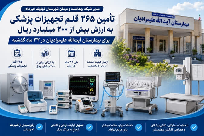 نگاهی اجمالی به عملکرد بیمارستان آیت ا... علیمرادیان
